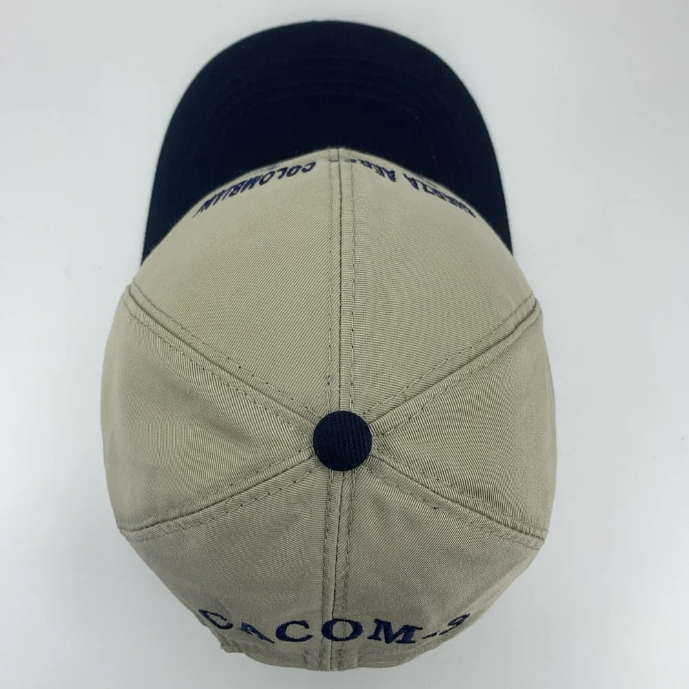 Fuerza Aerea Colombiana Hat CACOM-3 Air Force Blue Beige Adjustable Baseball Cap